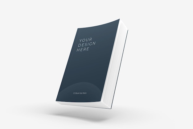 Download Premium Psd Realistic Floating Soft Cover Book Mockup