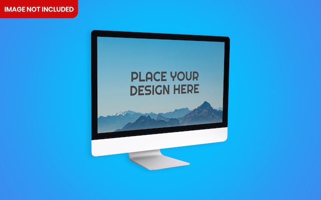 Download Premium PSD | Realistic imac computer desktop mockup with ...