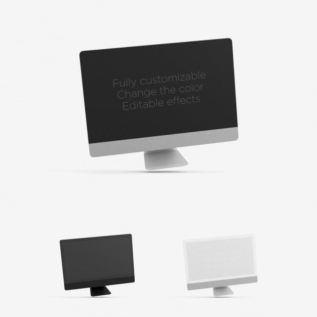 Download Realistic imac mock up PSD file | Free Download