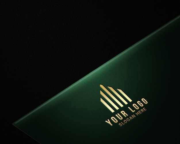 Download Realistic luxury gold logo mockups | Premium PSD File