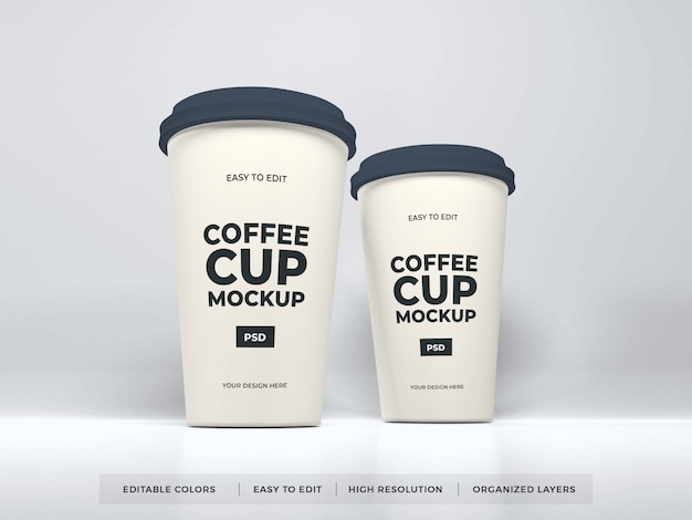 Download Premium Psd Realistic Paper Coffee Cup Mockup