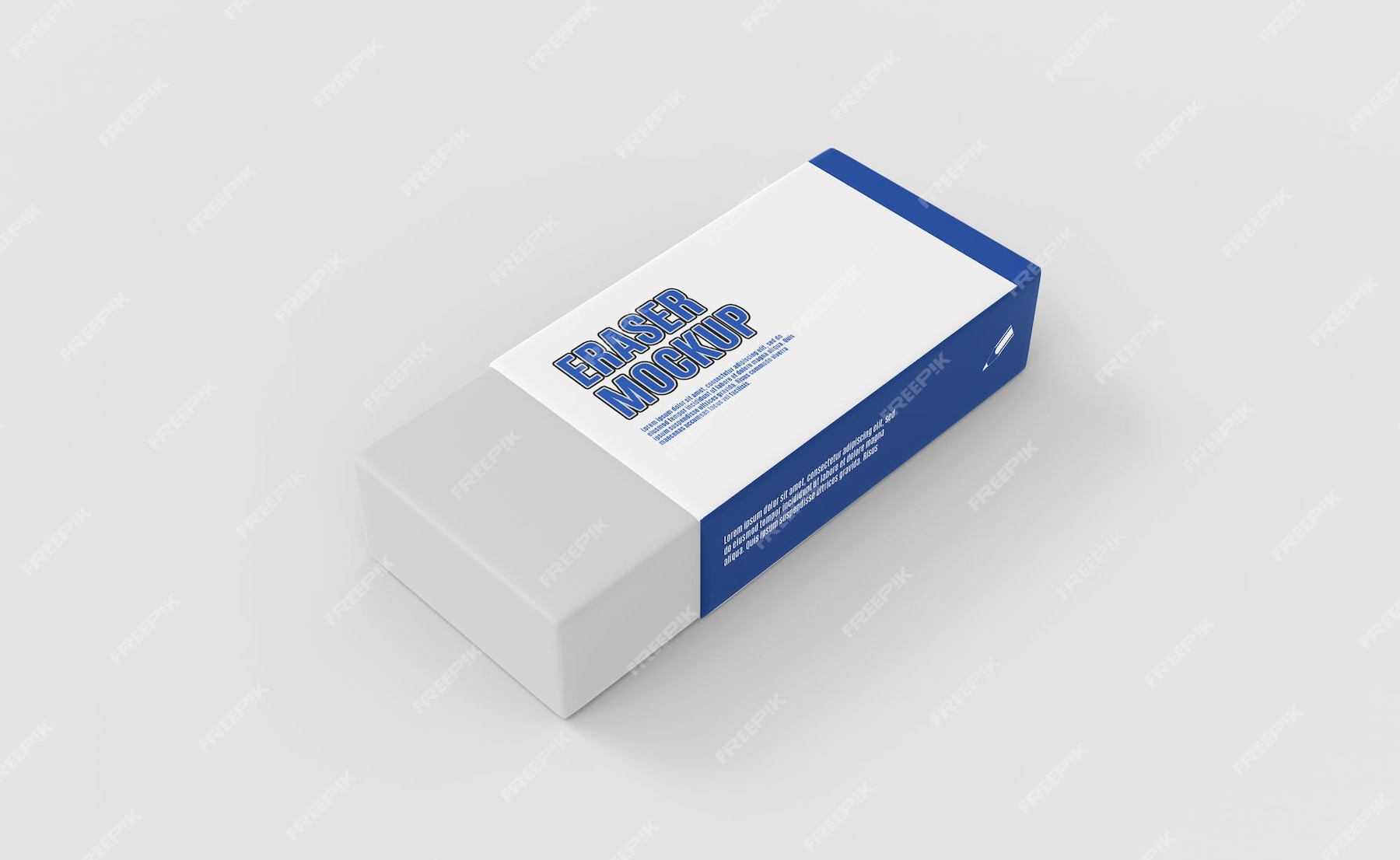 Premium PSD | Realistic rubber eraser mockup