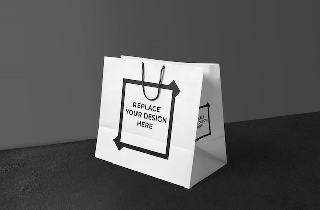 Download Realistic shopping bag mockup template | Premium PSD File