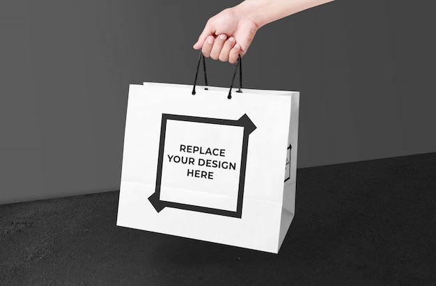 Download Realistic shopping bag mockup template | Premium PSD File