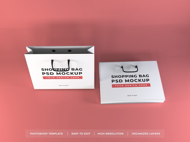 Download Realistic shopping bag mockup | Premium PSD File