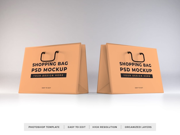 Download Premium PSD | Realistic shopping bag mockup