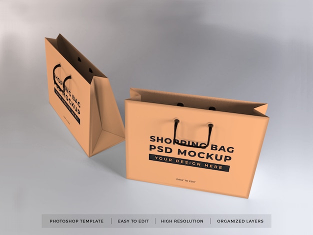 Download Realistic shopping bag mockup | Premium PSD File