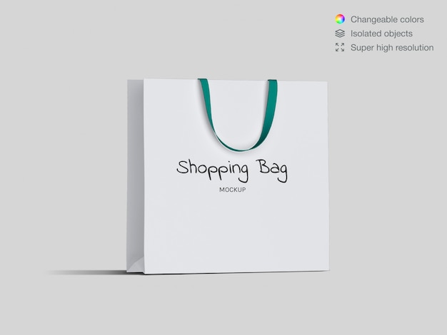 Download Realistic shopping paper bag mockup template | Premium PSD ...