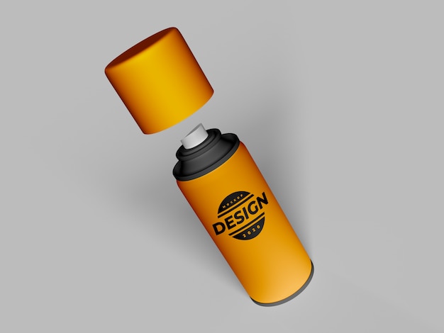 Download Realistic spray paint mockup | Premium PSD File
