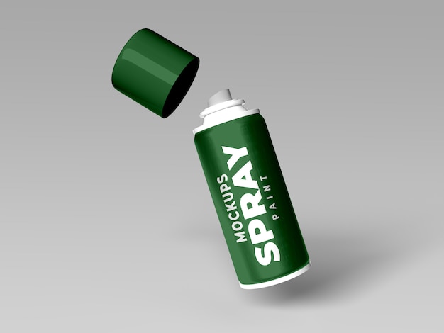 Download Realistic spray paint mockup | Premium PSD File
