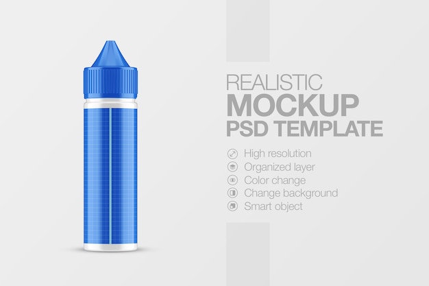 Download Premium PSD | Realistic vape liquid bottle mockup