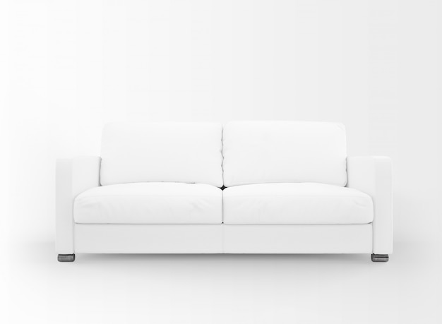 Download Free PSD | Realistic white sofa mockup