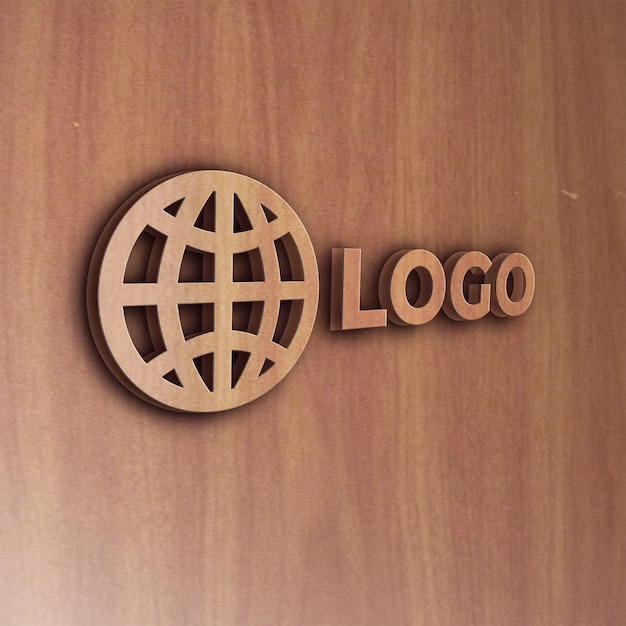 Download Free Realistic Wooden Effect 3d Logo Mockup Premium Psd File Use our free logo maker to create a logo and build your brand. Put your logo on business cards, promotional products, or your website for brand visibility.