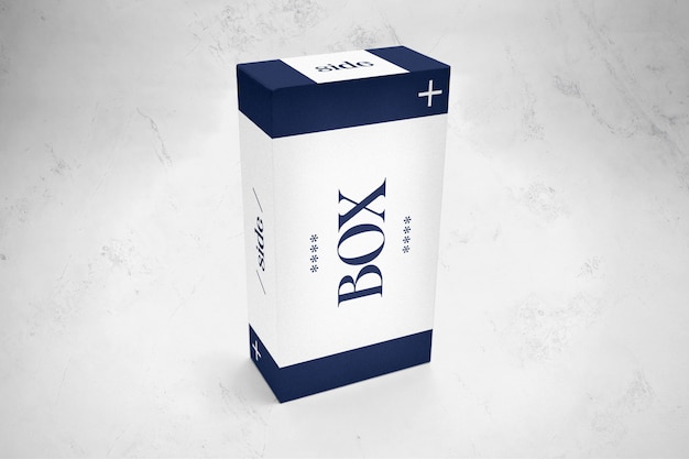 Download Premium PSD | Rectangle packaging box mockup