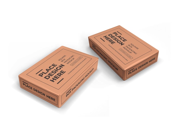 Premium Psd Rectangular Box Packaging Mockup 7583