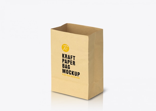 Download Recycled brown paper bag mockup template for your design ...
