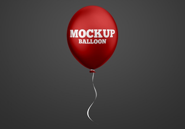 Download Red balloon mockup PSD file | Premium Download