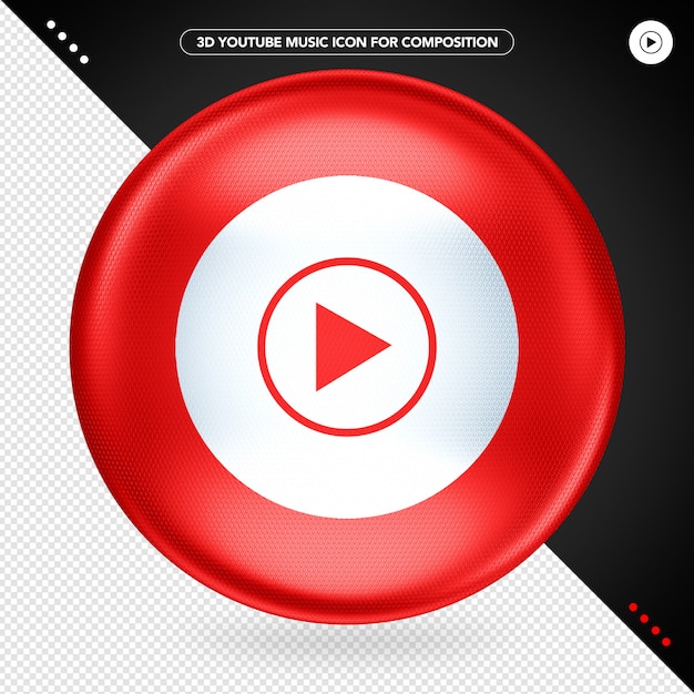 Download Free Red Ellipse 3d Youtube Music Logo Premium Psd File Use our free logo maker to create a logo and build your brand. Put your logo on business cards, promotional products, or your website for brand visibility.