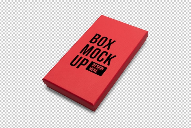 Download Red gift box mockup template | Premium PSD File