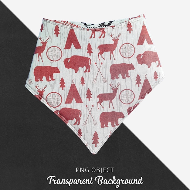 Download Red patterned bandana for baby or children's on transparent background PSD file | Premium Download