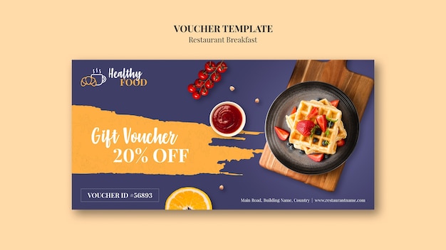 gift voucher template | Free PSD File