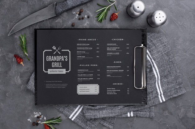 Download Mockup Menu Images Free Vectors Stock Photos Psd