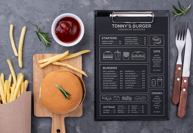 Download Restaurant menu concept mockup | Free PSD File PSD Mockup Templates