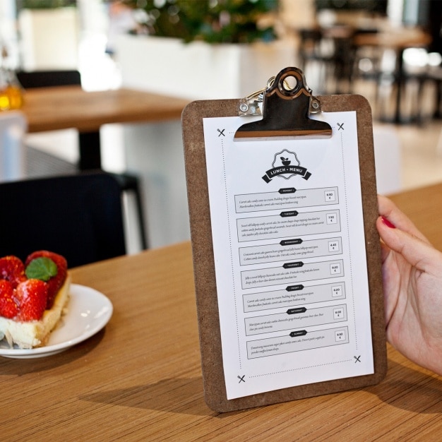 Download Restaurant menu mock up design PSD file | Free Download
