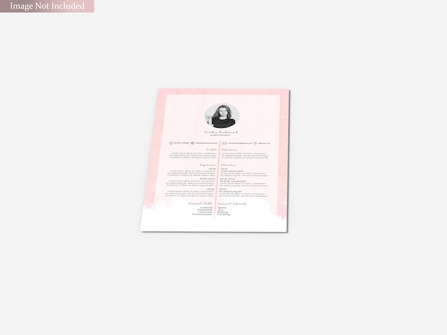 Download Resume mockup | Premium PSD File
