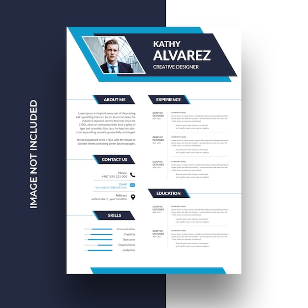 Premium PSD Resume template