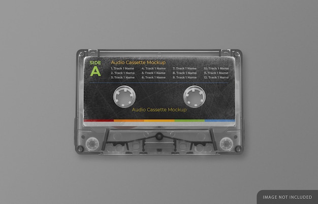 Download Premium PSD | Retro audio cassette tape mockup