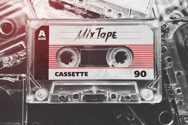 Download Retro tape cassette mockup | Premium PSD File