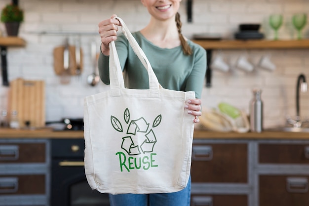 Download Free PSD | Reusable bag with mock-up