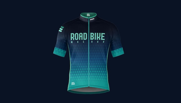 Download Premium Psd Road Bike Jersey Front Mockup