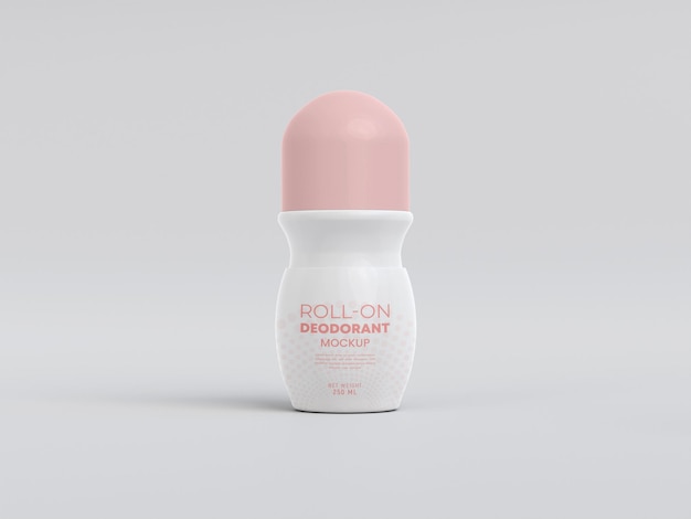 Free PSD | Roll on deodorant bottle mockup