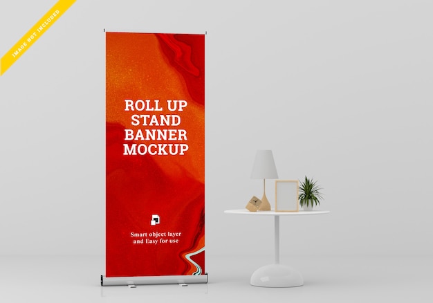 Download Premium Psd Roll Up Banner Stand Mockup Template Psd PSD Mockup Templates