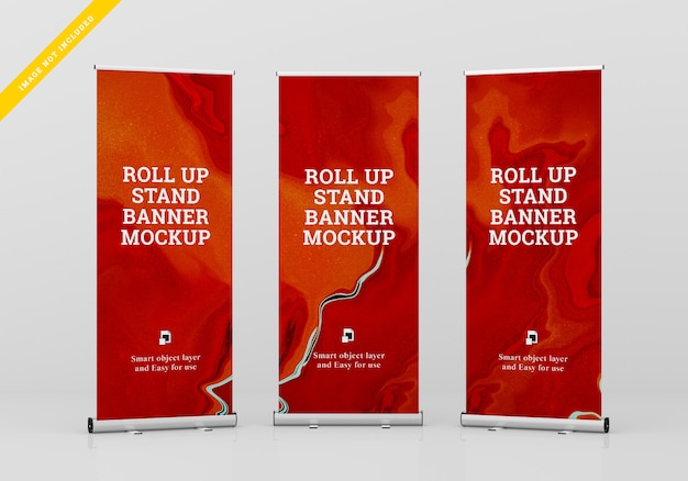 Download Roll up banner stand mockup. template psd. PSD file | Premium Download