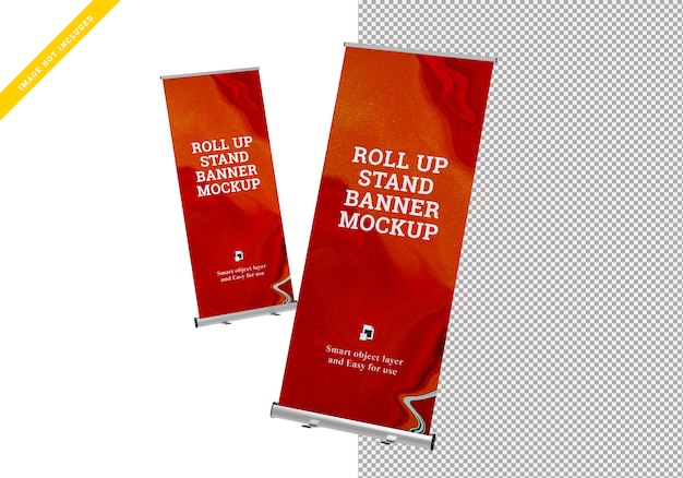 Download Roll up banner stand mockup. | Premium PSD File