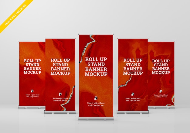 Download Roll up banner stand mockup. | Premium PSD File