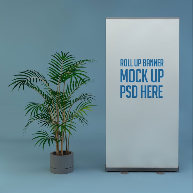 Download Premium PSD | Roll-up stand mockup