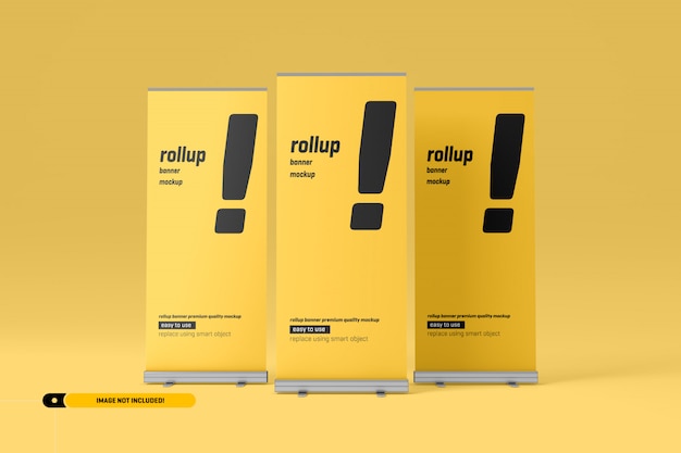 Download Rollup or x-banner mockup | Premium PSD File