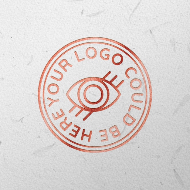 Download Free PSD | Rose gold engraved logo mock up