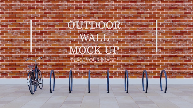 outdoor wall bike rack