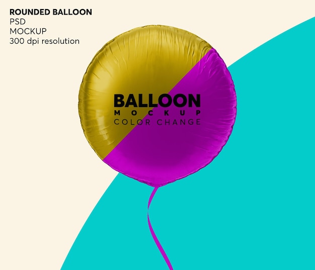 Download Premium Psd Round Helium Balloon Mockup Isolated