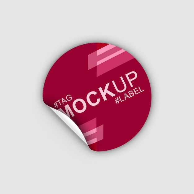 Download Round label mockup | Premium PSD File