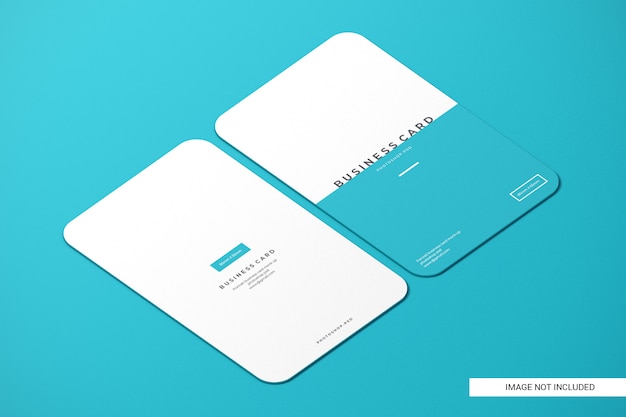 Download Rounded business card mockup | Premium PSD File