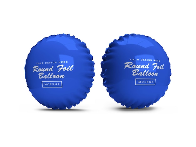 Premium PSD | Rounded foil balloon 3d mockup