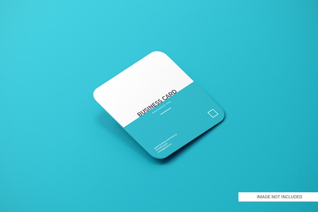 Download Rounded square business card mockup PSD file | Premium Download
