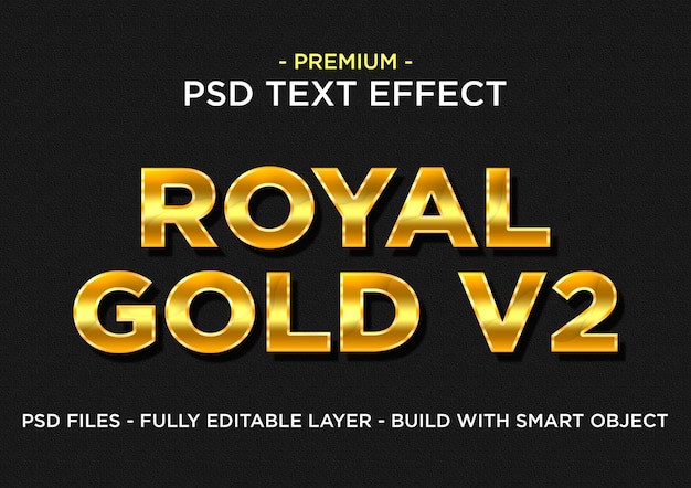 Premium Psd Royal Gold V2 Premium Photoshop Psd Styles Text Effect