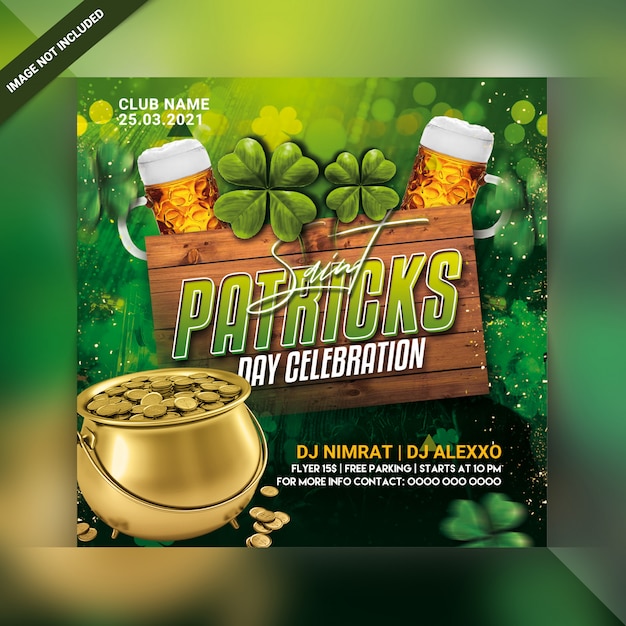 Premium PSD | Saint. patrick's day flyer